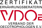 Zertifikat von Antje Schrörs vom Verband der Oecotrophologen e.V.